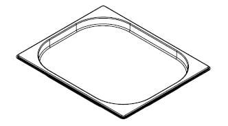 Bilge Inox GN 1/2 Paslanmaz Çelik Standart Gastronorm Küvet 20 mm