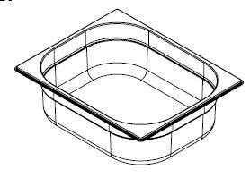 Bilge Inox GN 1/3 Paslanmaz Çelik Standart Gastronorm Küvet 100 mm