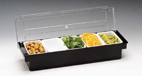 Zicco Bar Konteyner 5 Bölmeli SİYAH