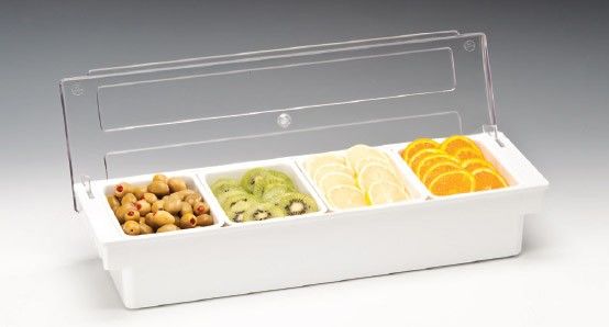 Zicco Bar Konteyner 4 Bölmeli BEYAZ