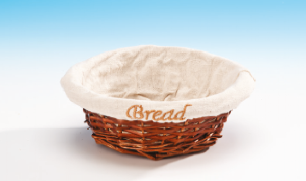 Zicco Yuvarlak Ekmek Sepeti Hasır Bezli JN 197 PYCL KOYU